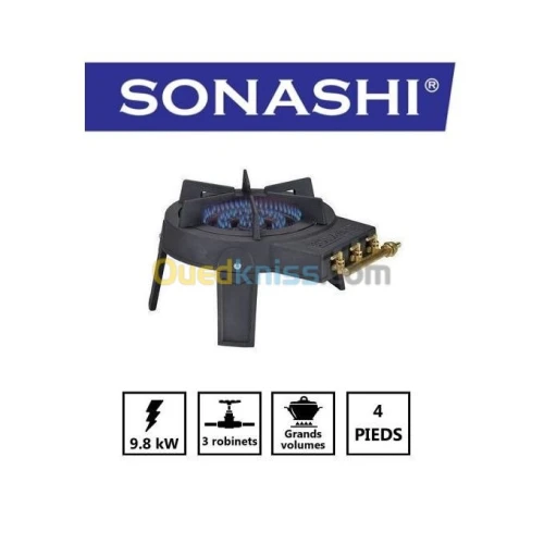 Tabouna A Gaz De Ville Avec Les Bec Gaz Butane, 3Feux Bon Qualité, SONASHI