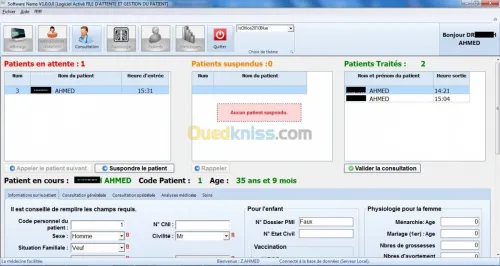 Gestion du dossier patient