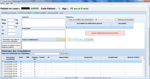 Gestion du dossier patient