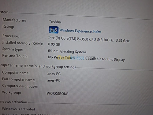 Pc gaming i5 3550 8 ram  1000gb
