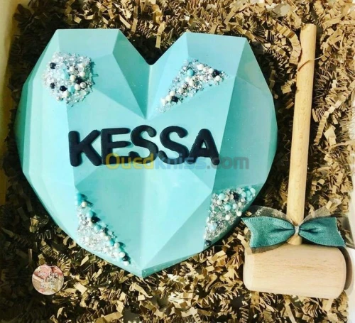Coeur chocolat cassable personnalisé 