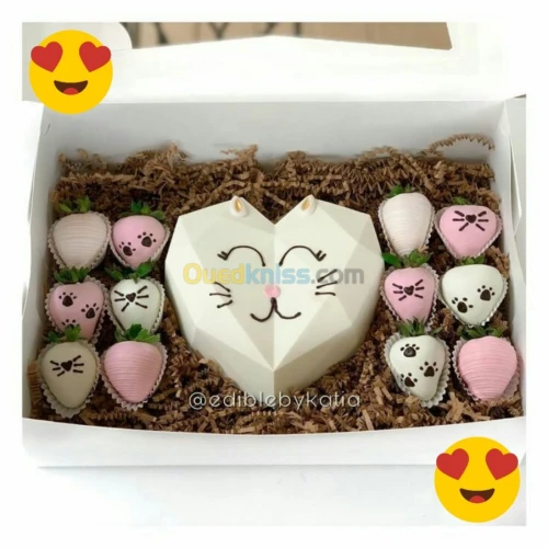 Coeur chocolat cassable personnalisé 