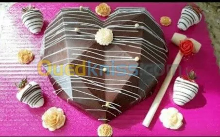 Coeur chocolat cassable personnalisé 