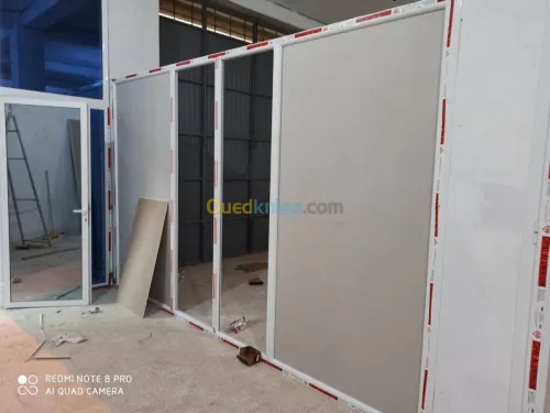 Menuiserie aluminium et pvc et placo