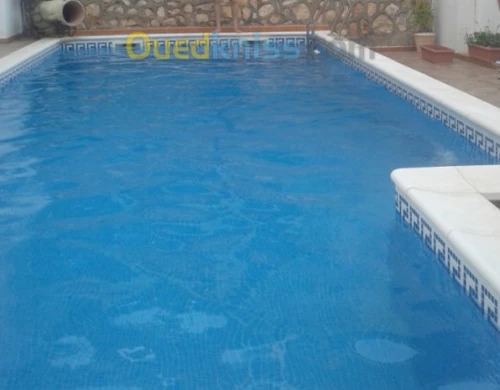Mosaïque et margelle piscine Espagnol