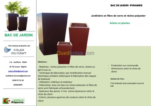 BAC DE JARDIN