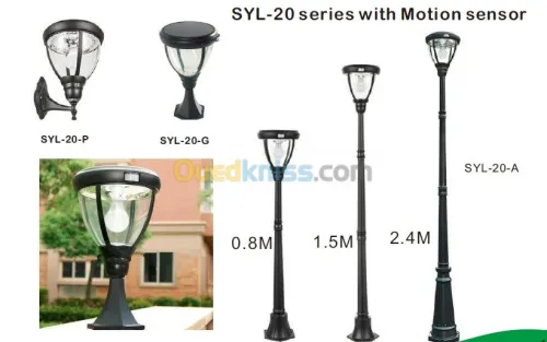 Balise LED Solaire  avec Poteau