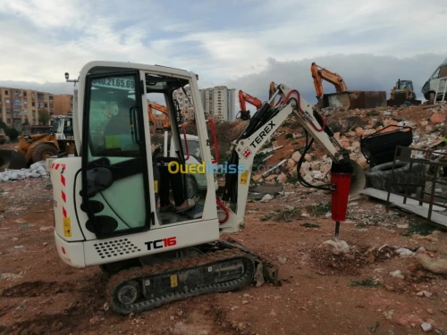 Location mini pelle Terex TC16 2018