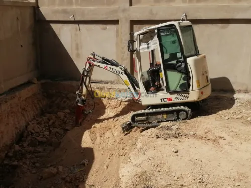 Location mini pelle Terex TC16 2018