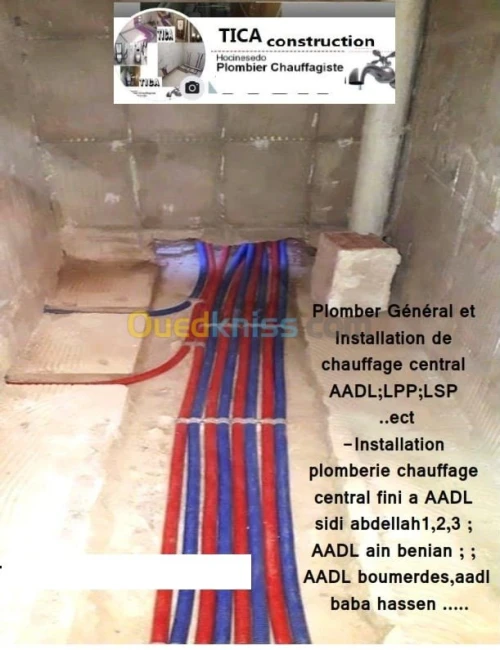 Plombier Chauffagiste AADL,Villa, Apar