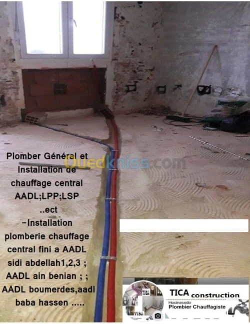 Plombier Chauffagiste AADL,Villa, Apar
