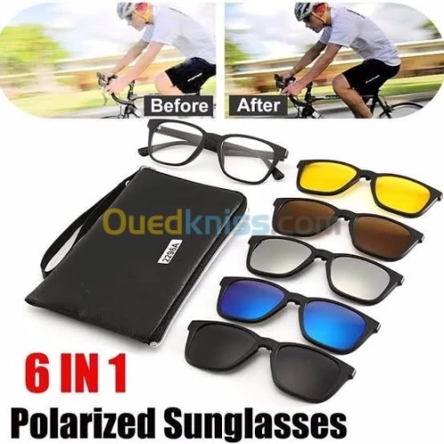 Pack lunettes 6en1 homme et femme 