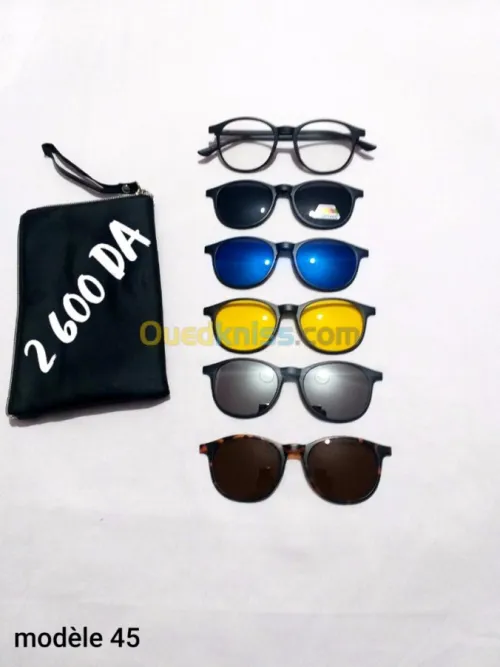 Pack lunettes 6en1 homme et femme 