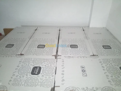 Boîte pizza blanche gros