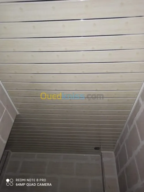 Aluminum et faux plafond pvc  et ba3