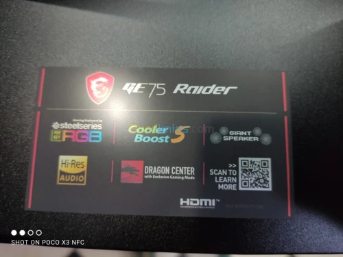 MSI GE75 I7 10EM/16G/1T+512/RTX2070 