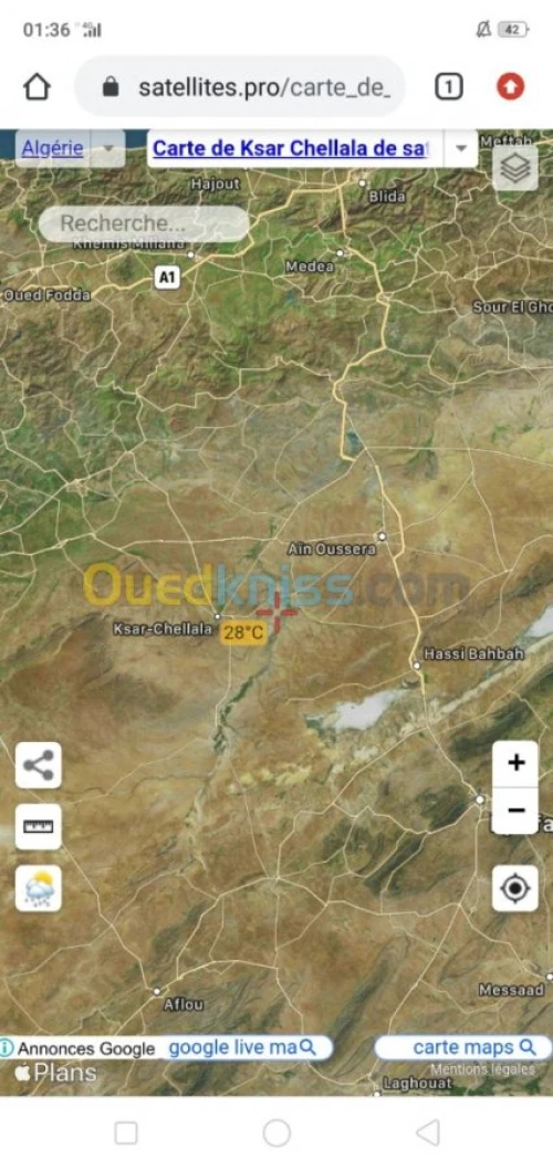 Vente Terrain Agricole Tiaret Ksar chellala