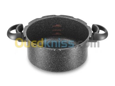 Cocotte Seb 5L 2-en-1 dou Ultra Resist Effet Pierre + livre 100 recettes