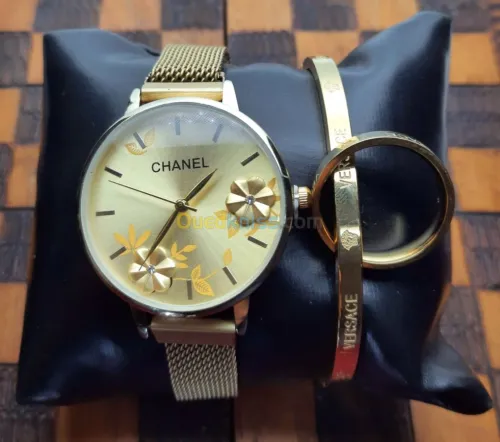 Pack CHANEL (Montre + Bracelet + Bague