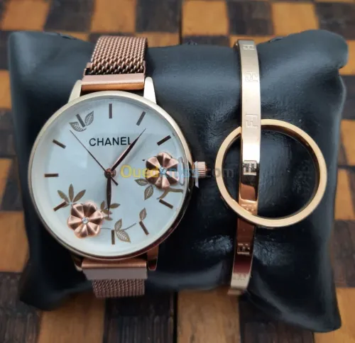 Pack CHANEL (Montre + Bracelet + Bague