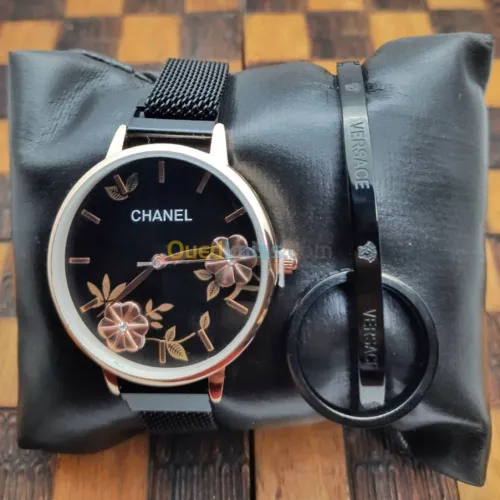 Pack CHANEL (Montre + Bracelet + Bague