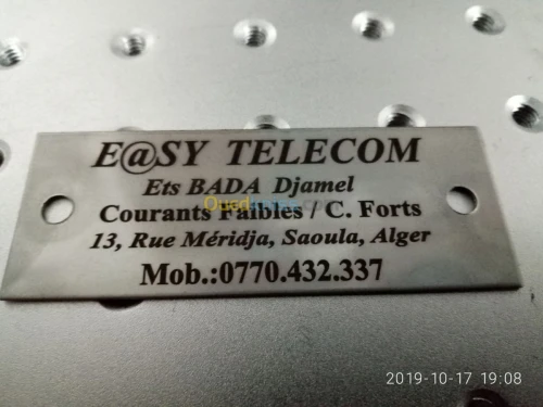 Gravure Laser sur métal inox aluminium