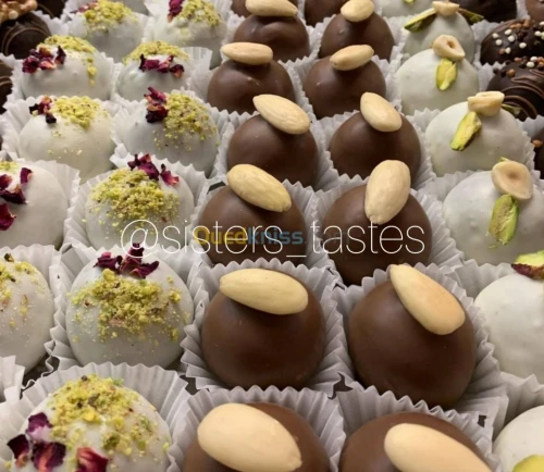 les truffes et les boule au chocolat