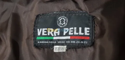 Veste cuir fabriqué a la main en itali