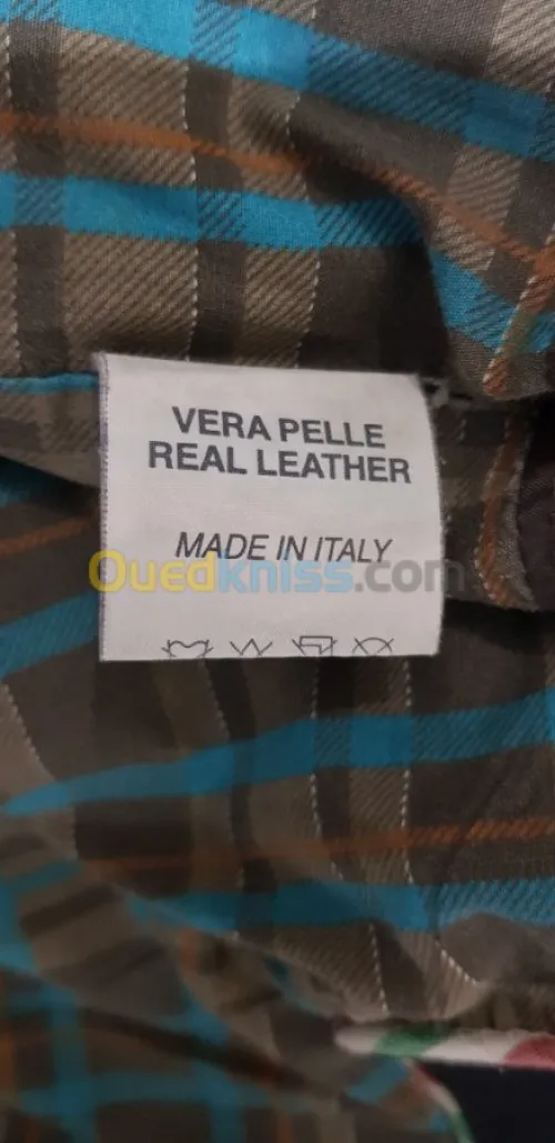 Veste cuir fabriqué a la main en itali