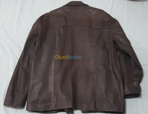 Veste cuir fabriqué a la main en itali