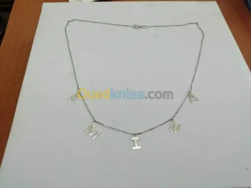  chaines d'argent  pur avec طابع
