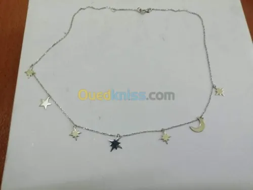  chaines d'argent  pur avec طابع