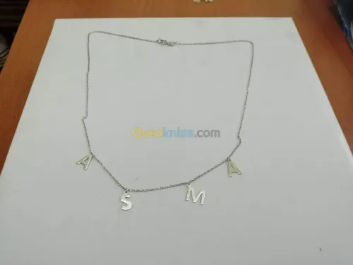  chaines d'argent  pur avec طابع