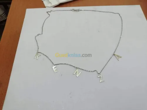  chaines d'argent  pur avec طابع