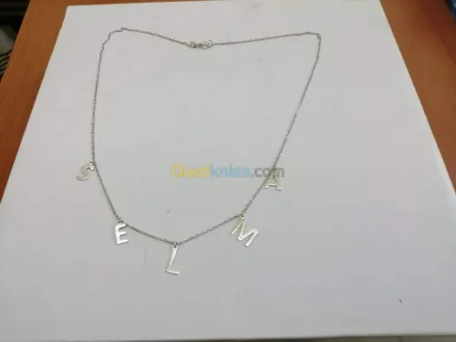  chaines d'argent  pur avec طابع