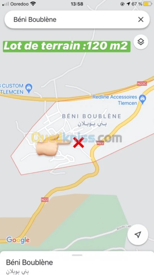 Vente Terrain Tlemcen Tlemcen