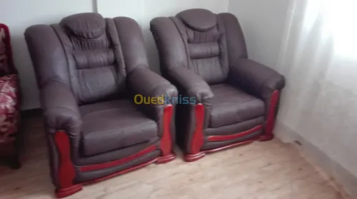 Fauteuils  semi - cuir