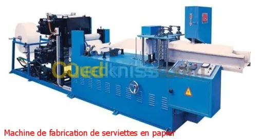 Ligne fabrication serviettes en papier