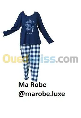 pyjama +tablier+tenu de travail