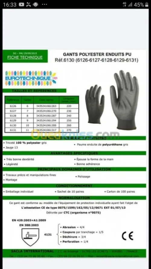 distribution des gants lunette casque 