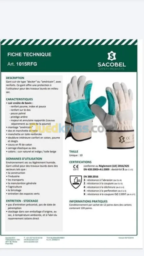 distribution des gants lunette casque 