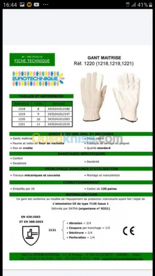 distribution des gants lunette casque 
