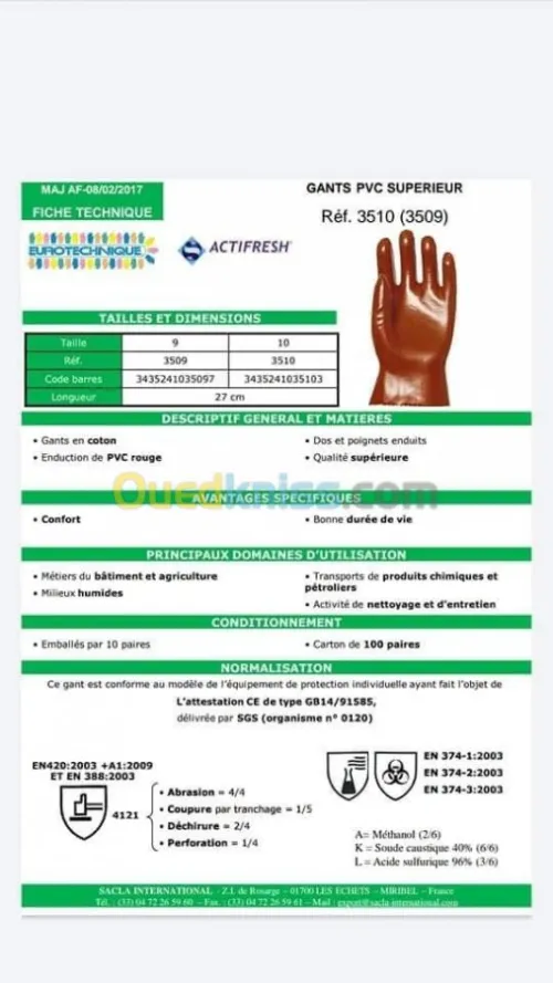 distribution des gants lunette casque 