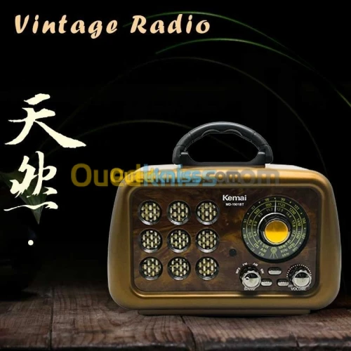 راديو بلوتوث متعدد الوظائف شكل أنيق FM