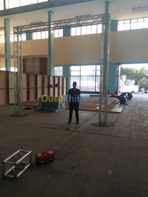 Location structure en aluminium