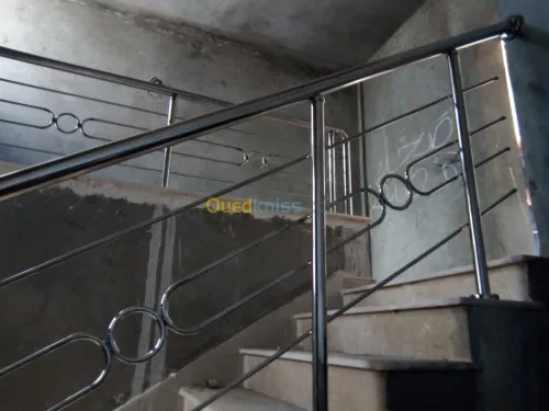rampes d'escalier en inox 