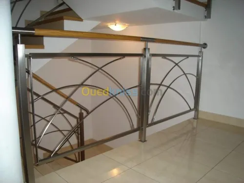 rampes d'escalier en inox 