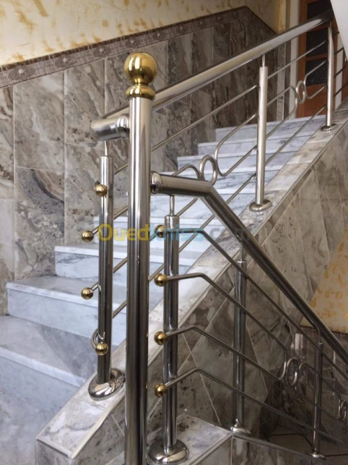 rampes d'escalier en inox 