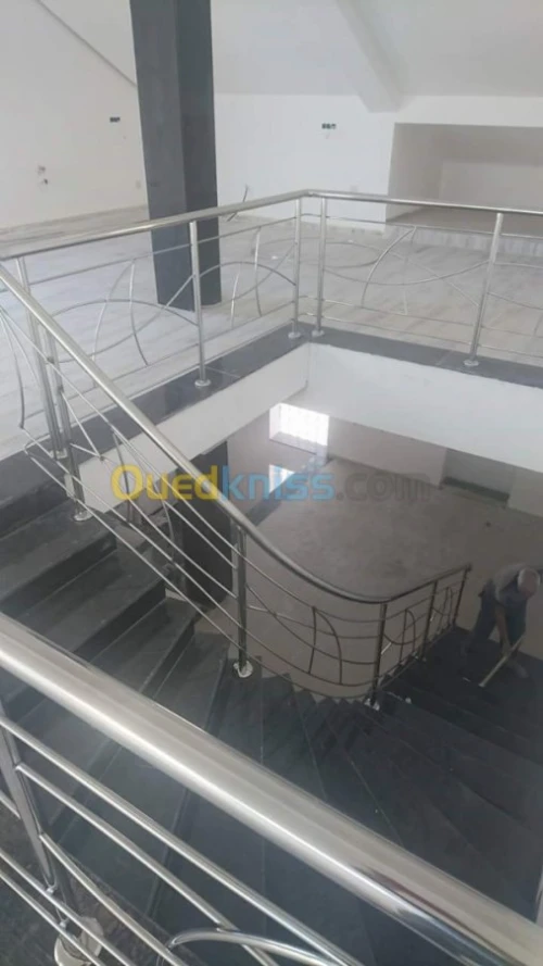 rampes d'escalier en inox 