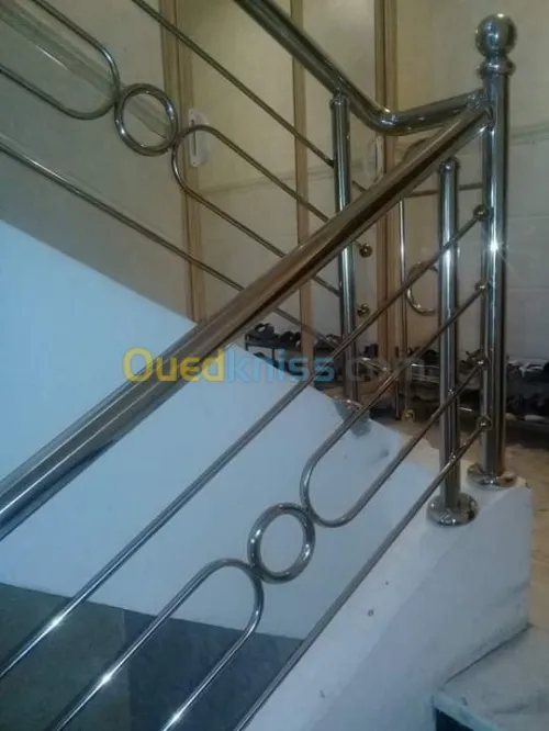 rampes d'escalier en inox 